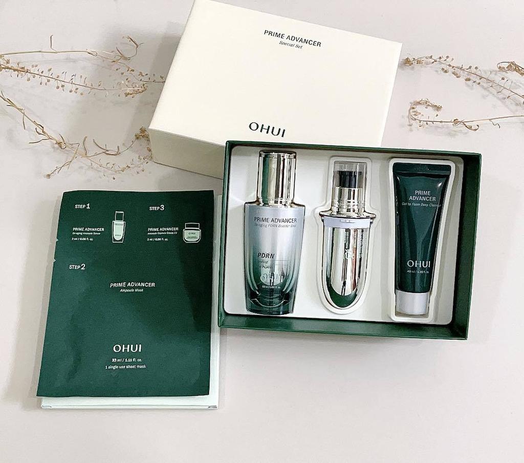 OHUI Prime Advancer De-aging PDRN Booster Shot Special Set 4