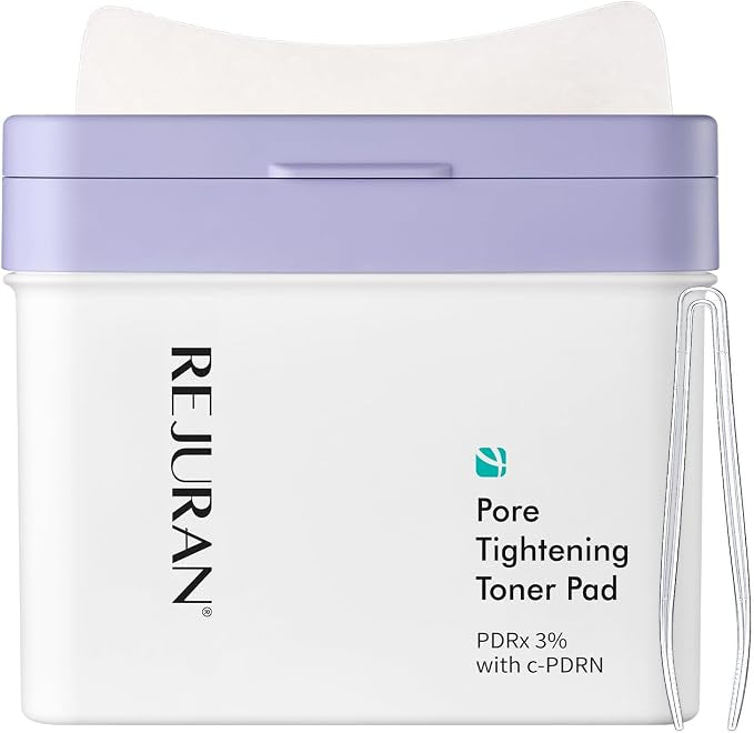 REJURAN Pore Tightening Toner Pad, Pdrx 3% met Dot C Pdrn Dagelijkse Porie Reiniging & Cooling Care Pads voor Olie Vochtbalans en gladder uitziende huid. 60 Count