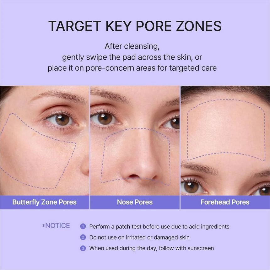 REJURAN Pore Tightening Toner Pad, Pdrx 3% met Dot C Pdrn Dagelijkse Porie Reiniging & Cooling Care Pads voor Olie Vochtbalans en gladder uitziende huid. 60 Count