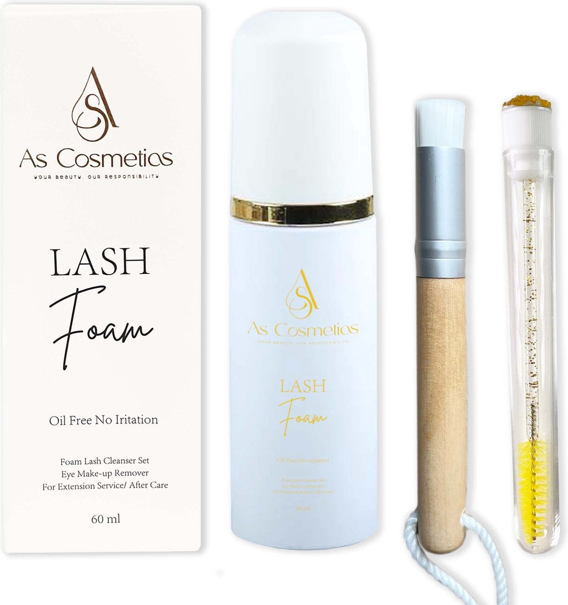 AS Cosmetics Lash Foam Shampoo 60ml