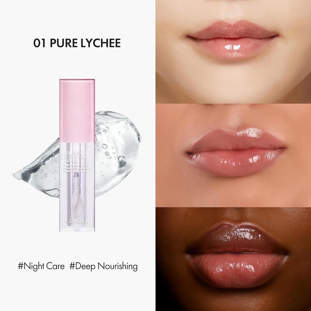 ELROEL Blanc Essential Lip Oil – 01 Pure Lychee