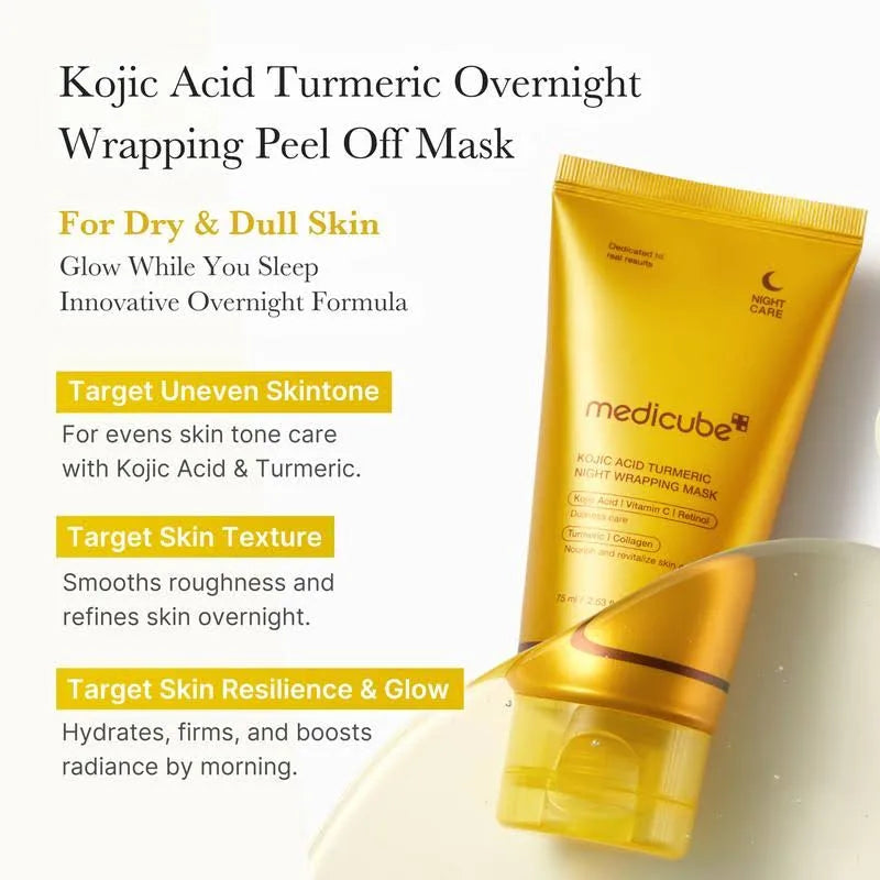Medicube Kojic Acid Turmeric Night Wrapping Mask 75