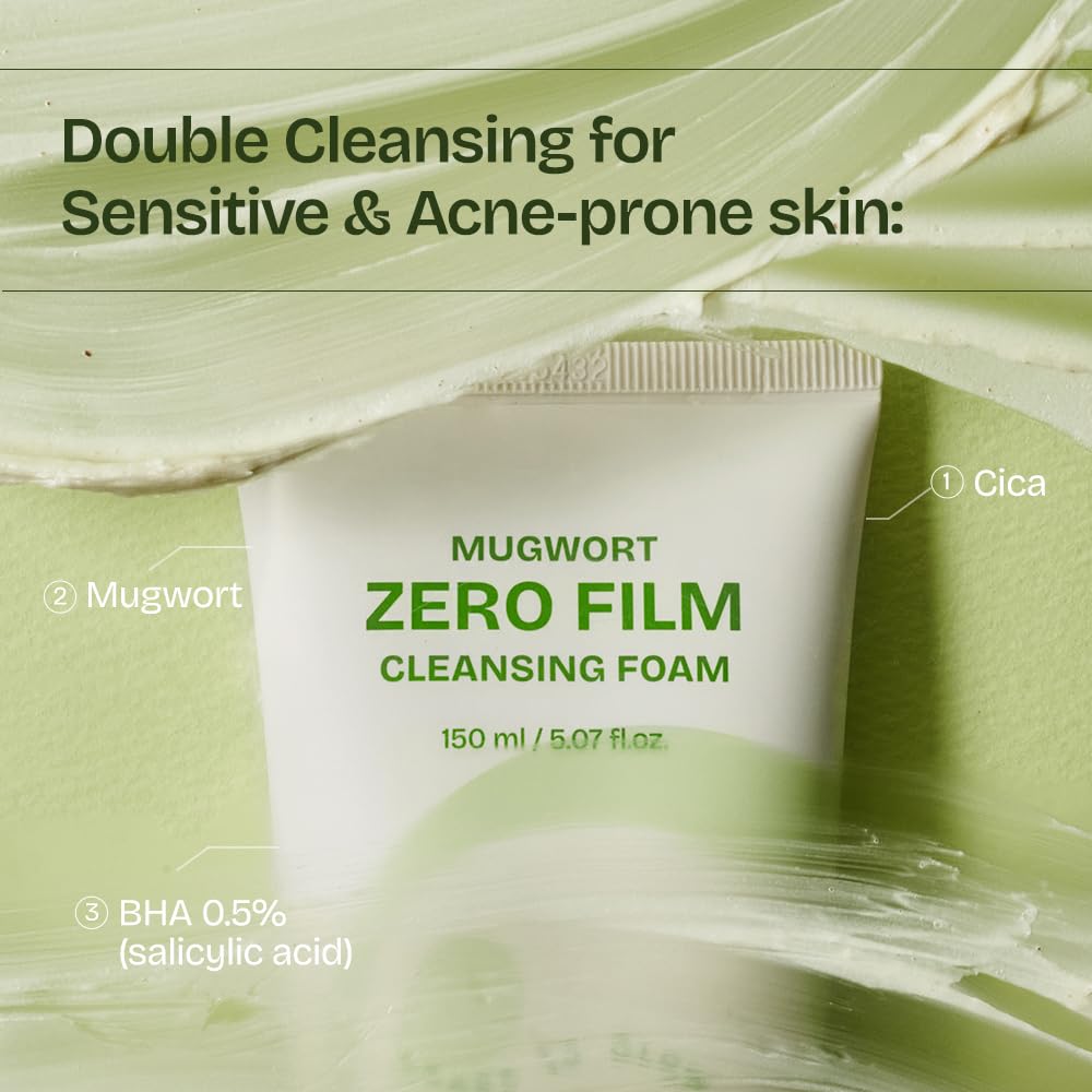 Orien - Mugwort Zero Film Double Cleansing Duo Set !